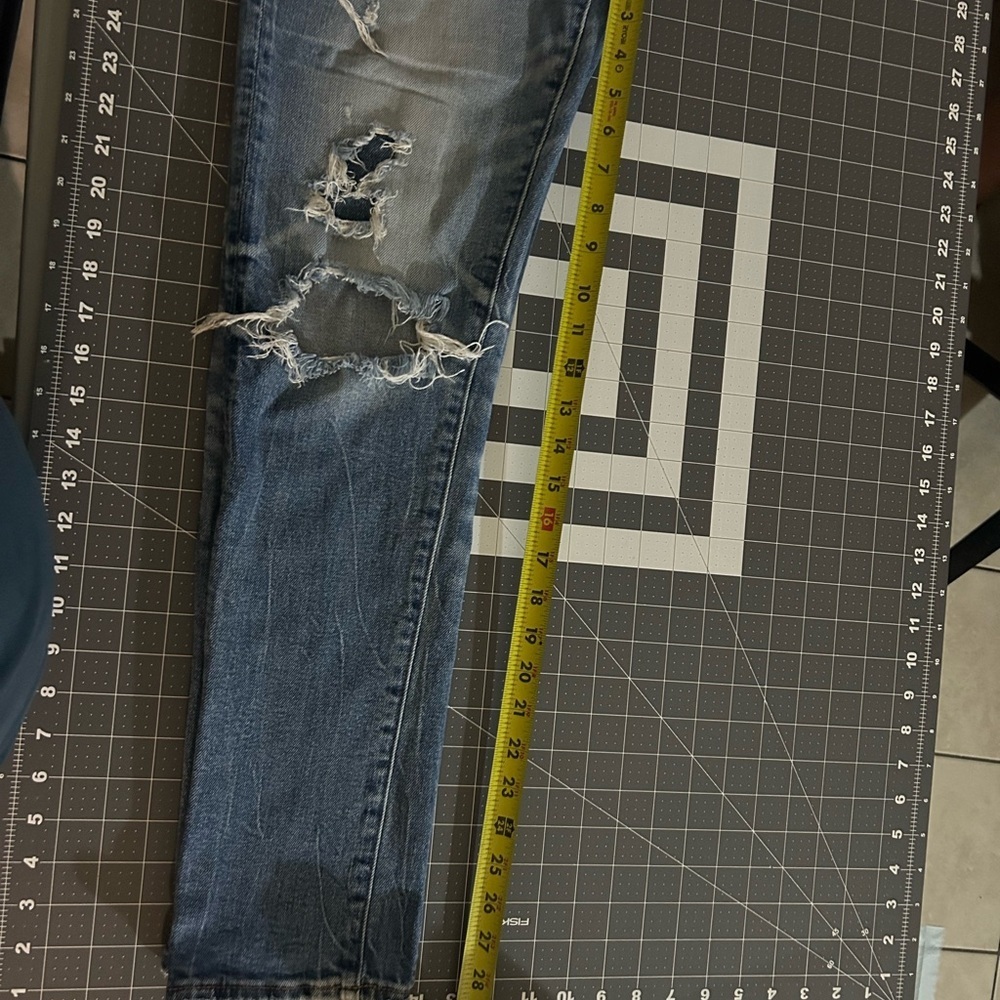 American Eagle Outfitters Ripped Indigo Skinny Jeans - Picture 4 of 10